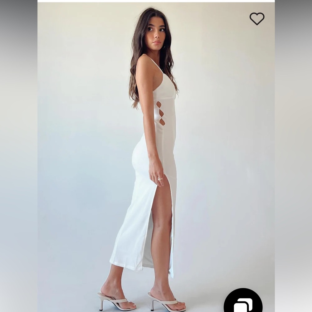 Princess Polly Maila Midi Dress in White - Picture 4 of 5